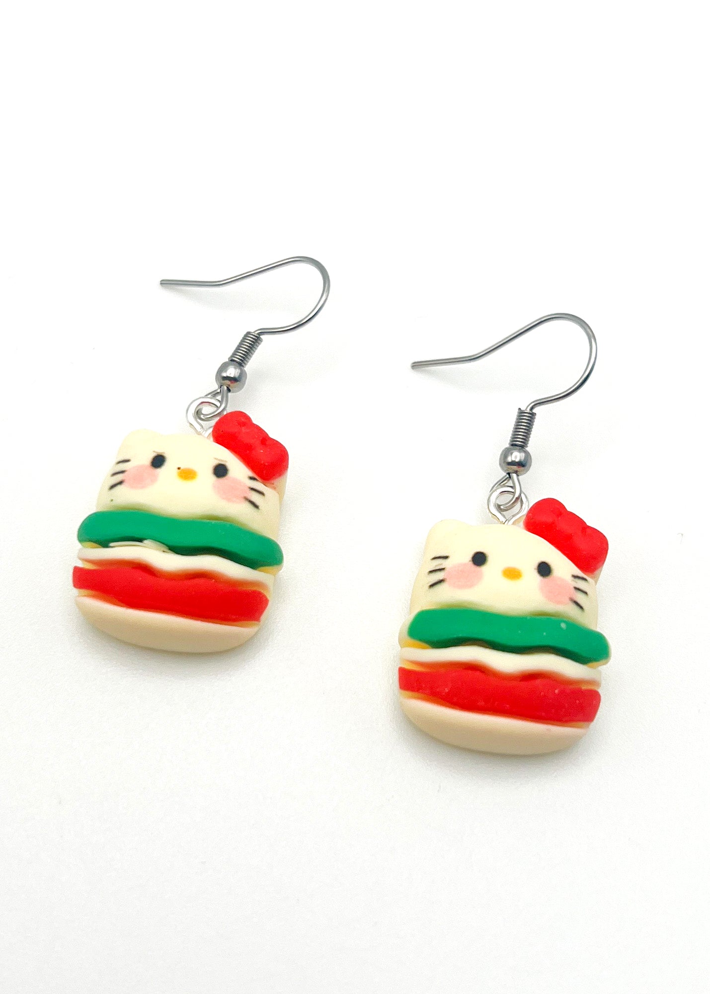 Sanrio Friends Earrings - Hello Kitty Burger